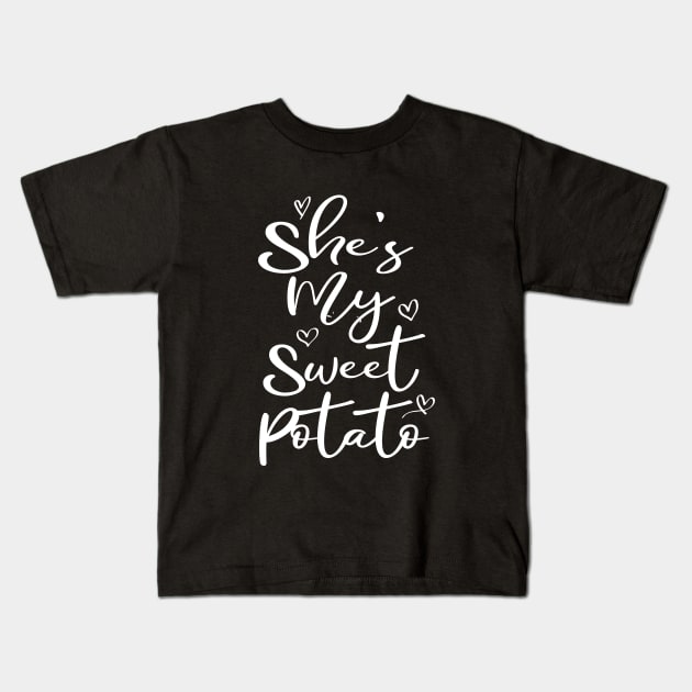 She's My Sweet Potato Kids T-Shirt by kirayuwi